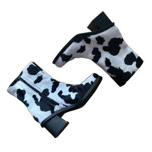 Cow Print Boots